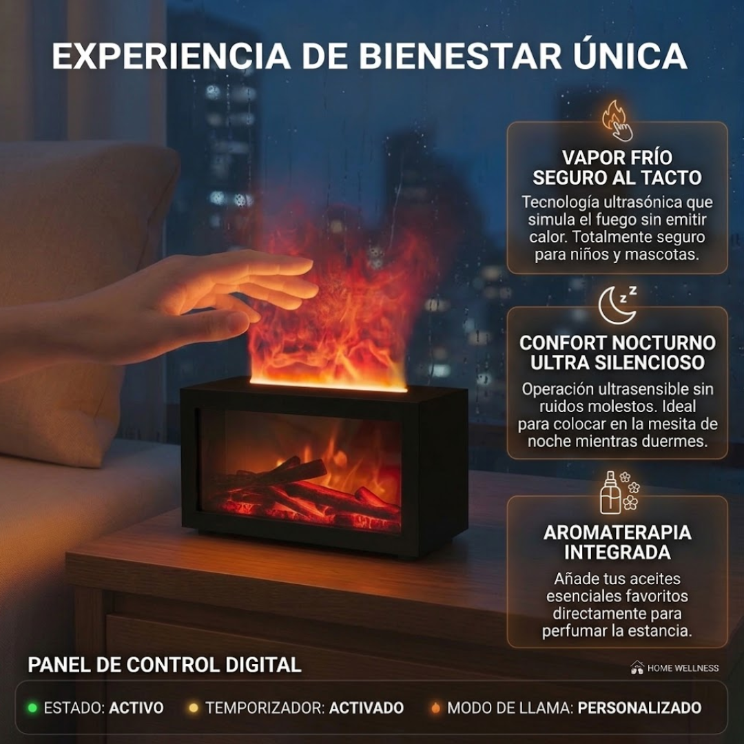 Humidificador Chimenea relajante en tu hogar